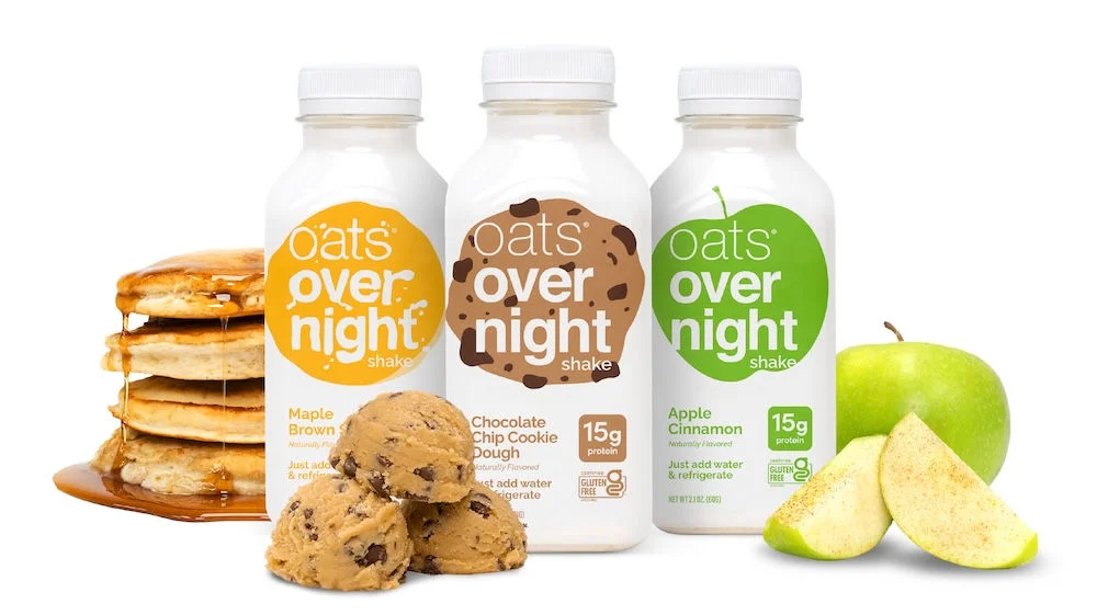 A variety of Oats Overnight products.