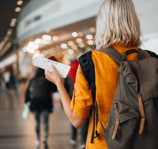 woman at airport