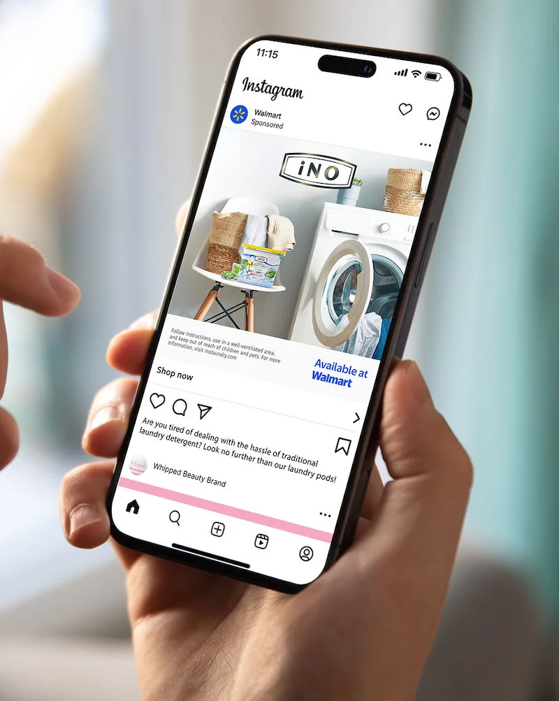 Walmart Connect social ad on Facebook