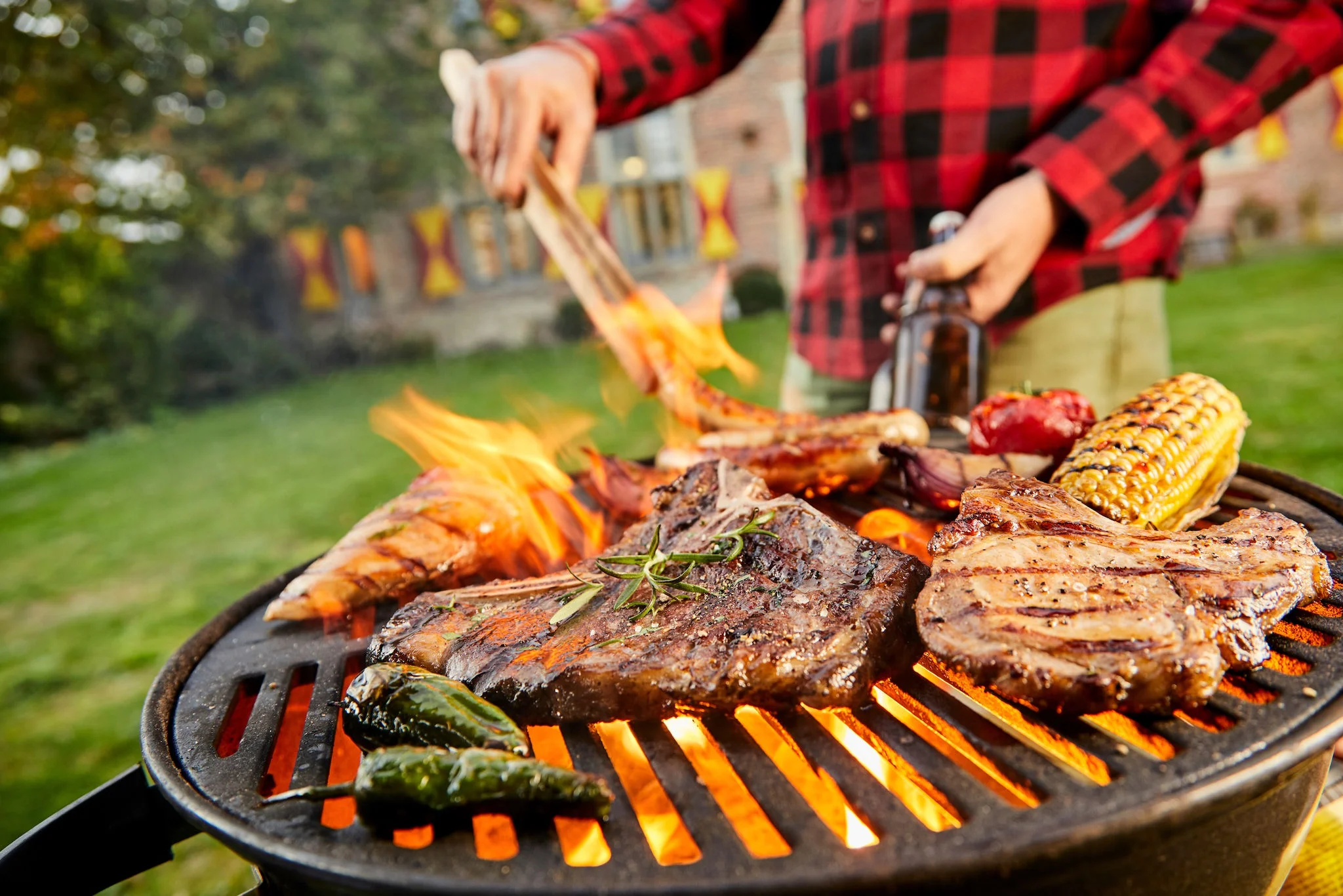 Food on a grill