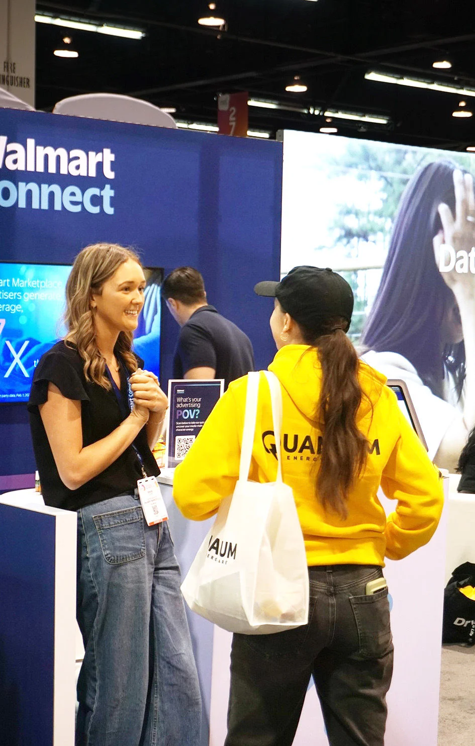 people talking at expo west