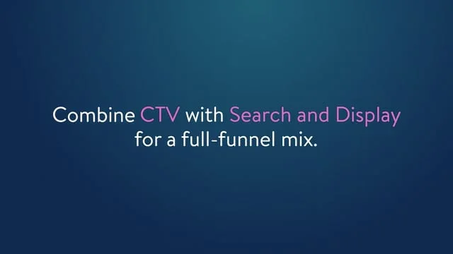 ctv search and display video