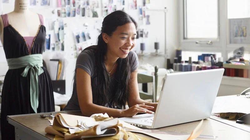 woman at desk