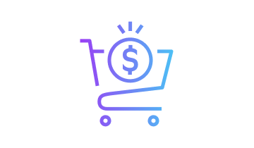 coin in a shopping cart