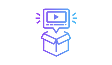 video in thought bubble going into box