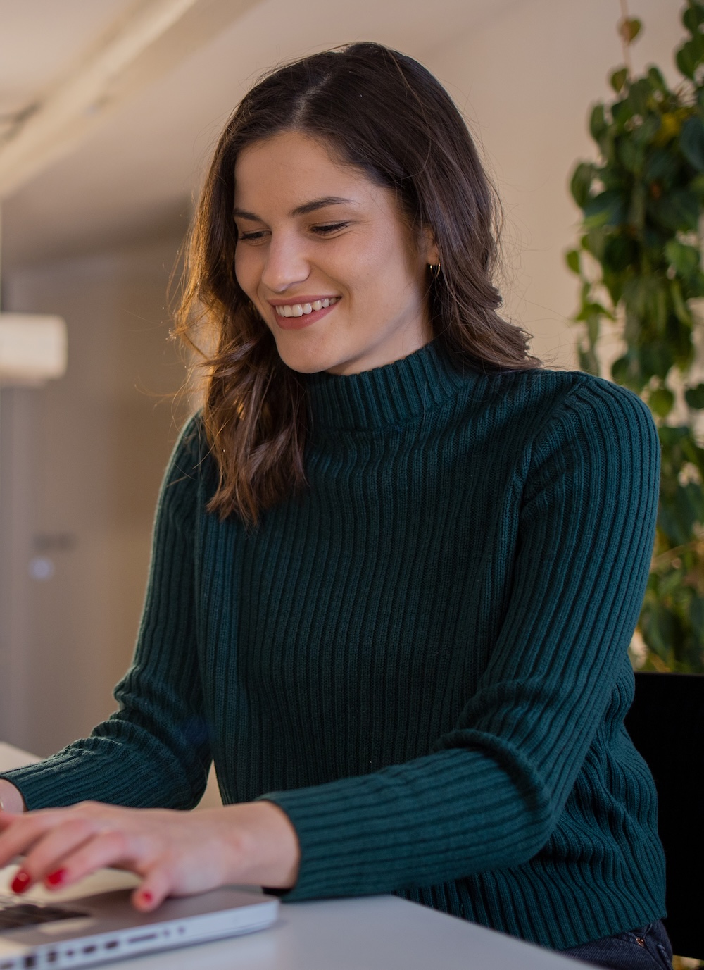 Woman working at desk