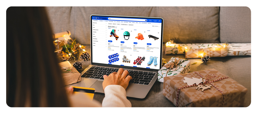 person typing on laptop