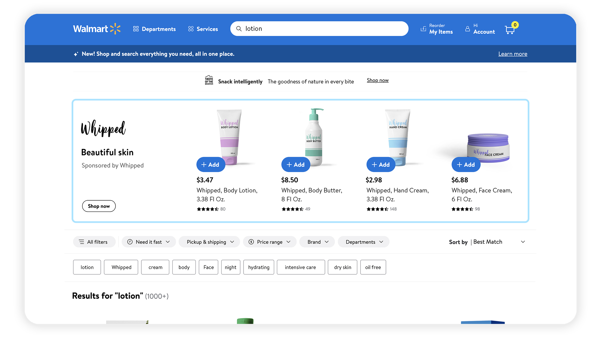 Sponsored Search with Walmart Connect