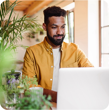 man on laptop