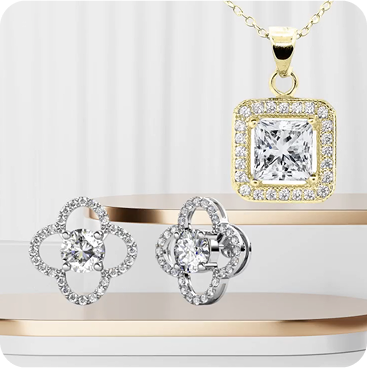 Earings and Necklace